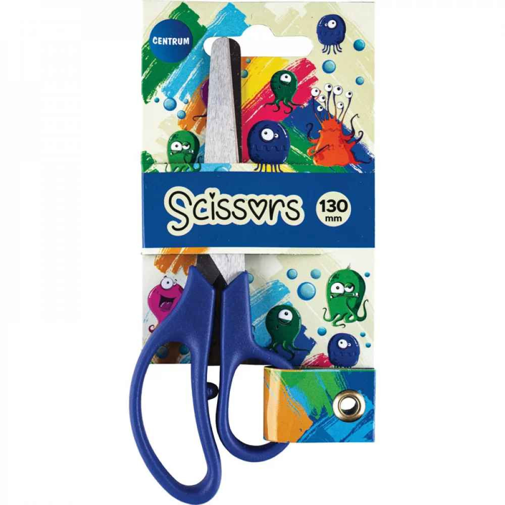 Foarfeca 13 cm, varf rotund, culori asortate - imagine 3